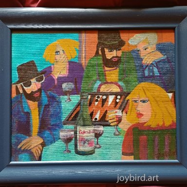 backgammon and wine