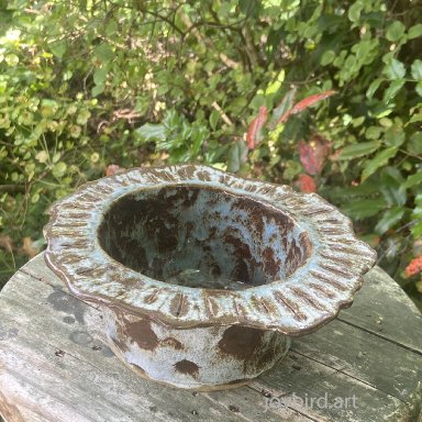 wide mouth flat top vase