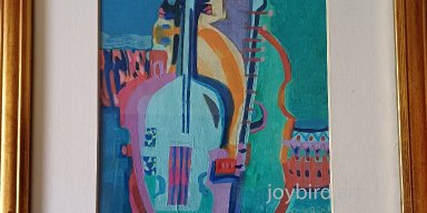 turquoise Double bass