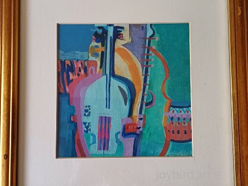 turquoise Double bass